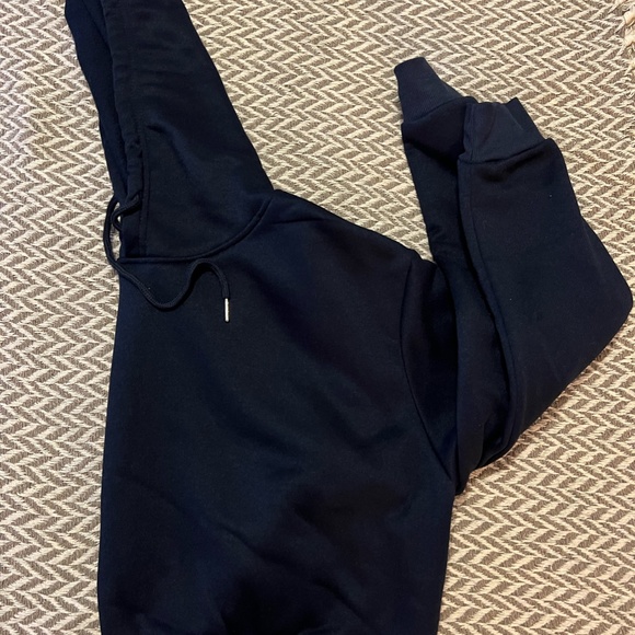 NWOT Shein Blue Cropped Hoodie - Picture 3 of 5